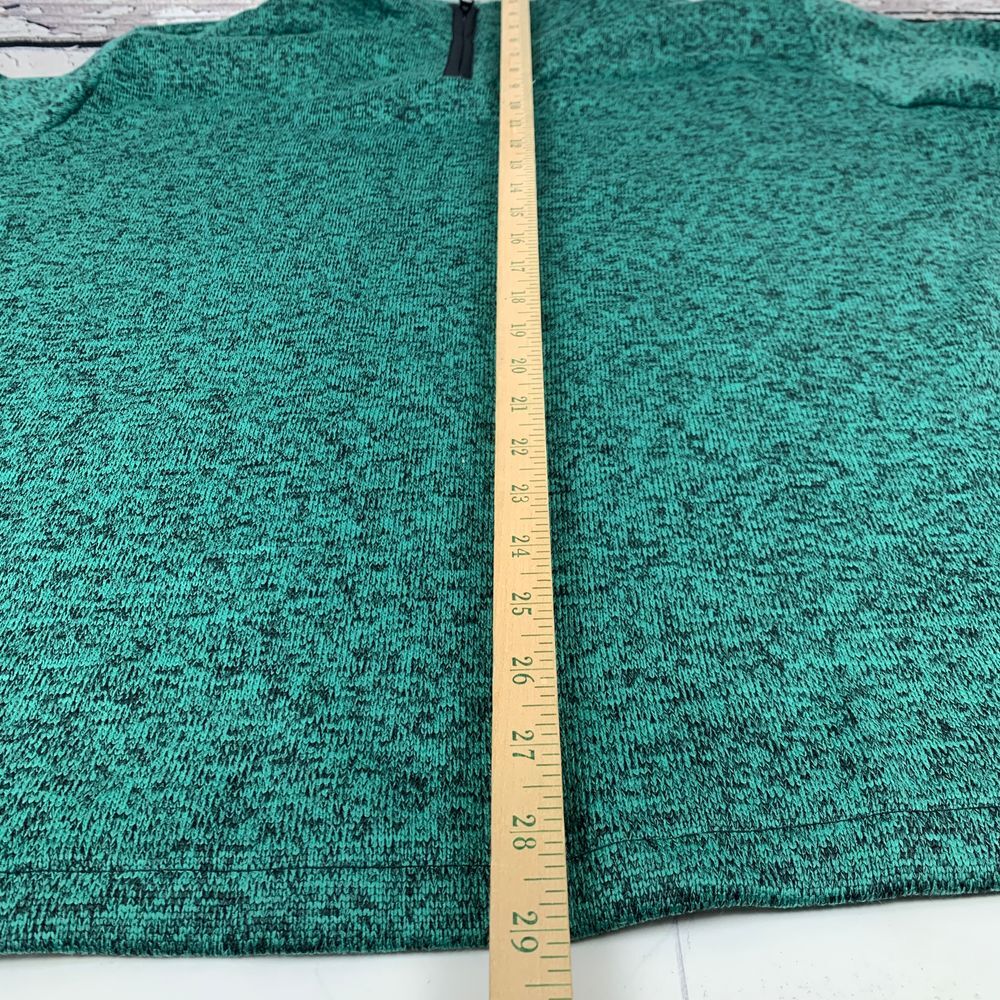 St John's Bay Quarter‎ Zip Pullover Sweater Cadium Green Black [Size4X] NWT - Picture 7 of 10